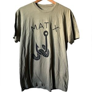 Matix Olive Green Crewneck Slim Fit T-Shirt Large
